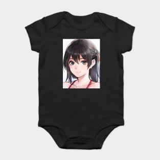 Teen school anime girl Baby Bodysuit
